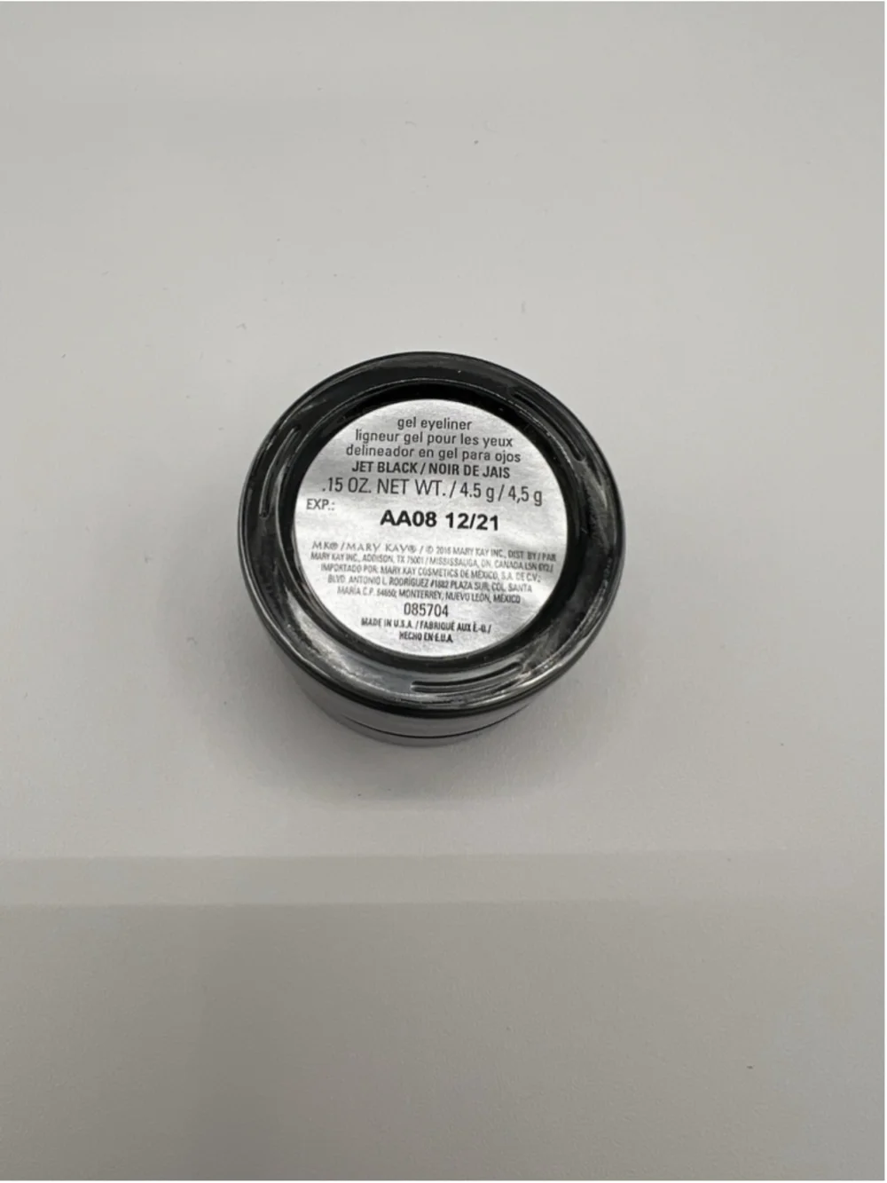 New In Box Mary Kay Gel Eyeliner Jet Black #085874 New In Box